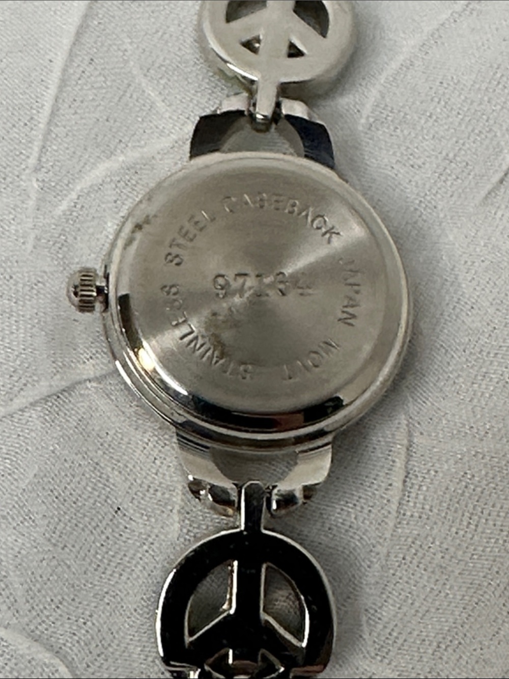 Rainbow Peace Sign Bracelet Watch - Picture 3 of 6